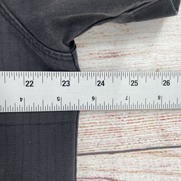 Off the Grid Ripstop Button Down Shirt Men's Size XL Gray Vented - Picture 8 of 9
